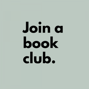 Tip 10: Join a book club