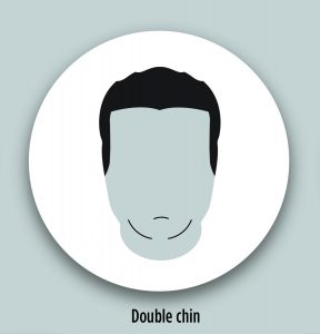 silhouette of double chin
