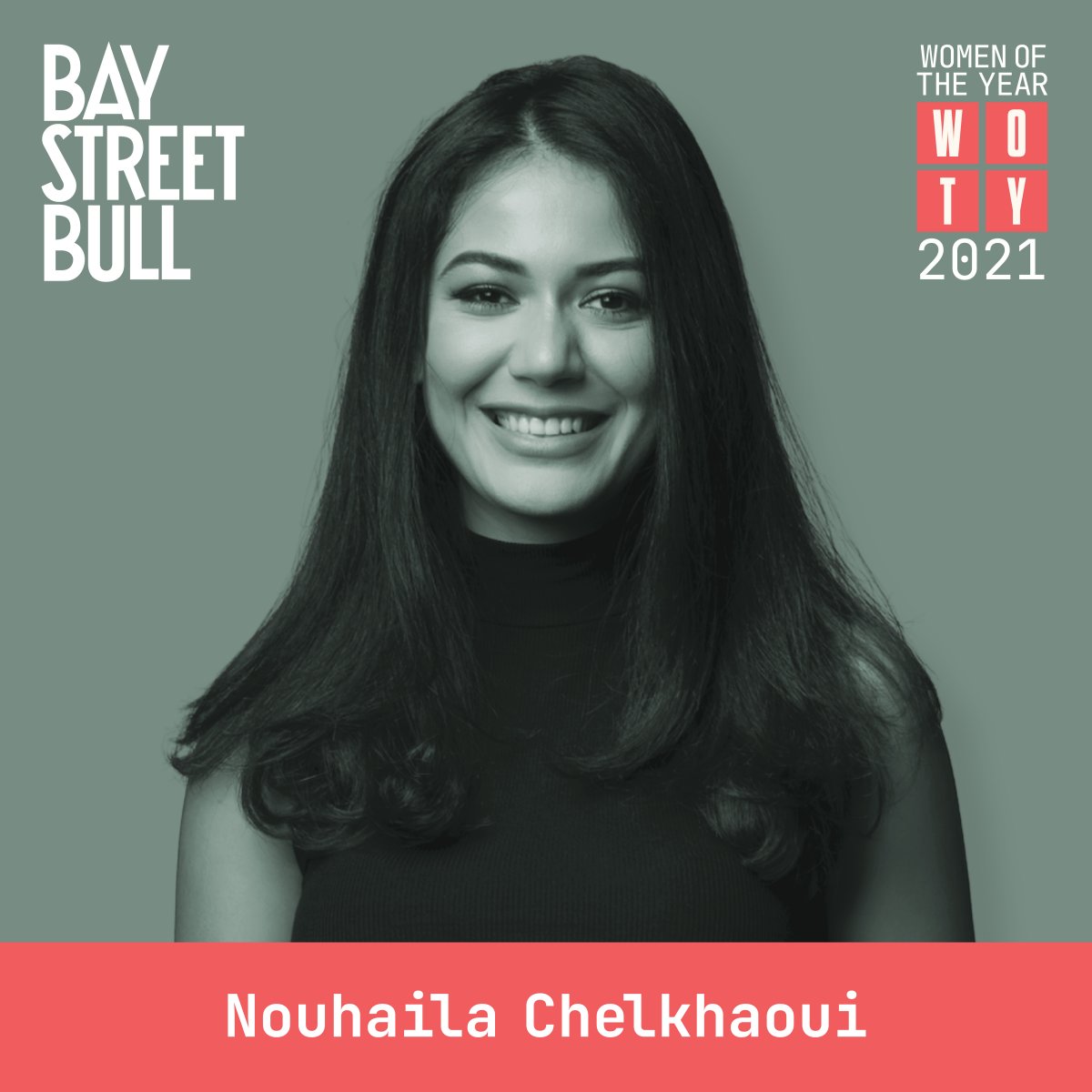 black and white image of Nouhaila Chelkhaoui