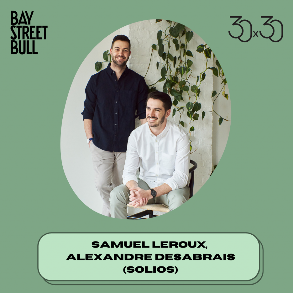 Samuel Leroux and Alexandre Desabrais (Co-founder, Solios)