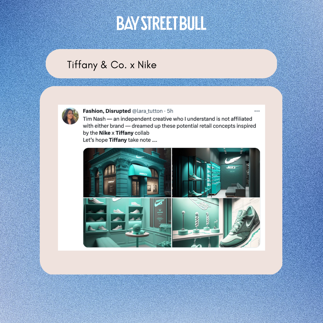 Twitter reaction to Tiffany and co. Nike collaboration